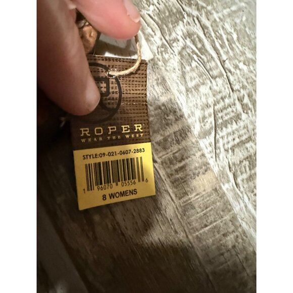 Roper Womens Embroidered Floral Sandals Size 8 With Box - Picture 7 of 8